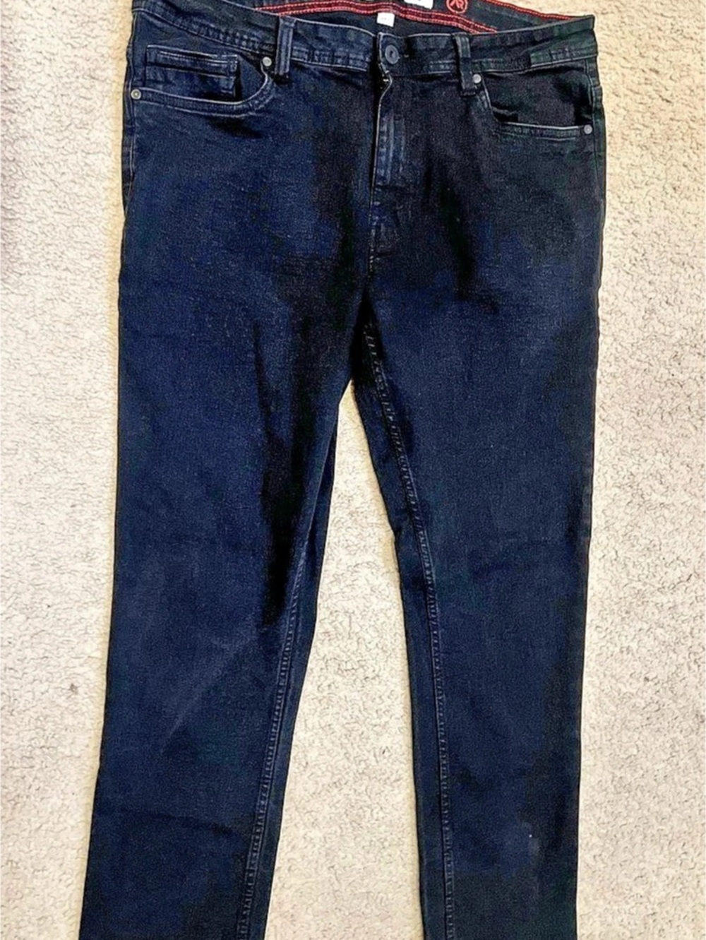 Artful Rebel luxury denim jeans in a faded charcoal/matte black colorway 36W 30L